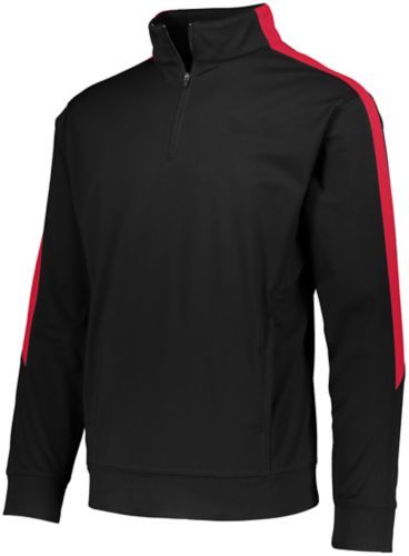 Augusta Sportswear Medalist 2.0 Pullover in Black/Red  -Part of the Adult, Adult-Pullover, Augusta-Products, Outerwear product lines at KanaleyCreations.com