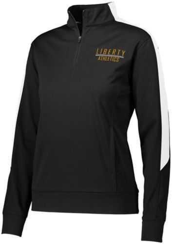 Augusta Sportswear Ladies Medalist 2.0 Pullover in Black/White  -Part of the Ladies, Ladies-Pullover, Augusta-Products, Outerwear product lines at KanaleyCreations.com