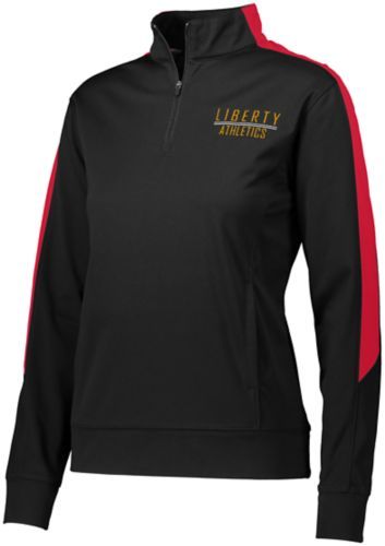 Augusta Sportswear Ladies Medalist 2.0 Pullover in Black/Red  -Part of the Ladies, Ladies-Pullover, Augusta-Products, Outerwear product lines at KanaleyCreations.com