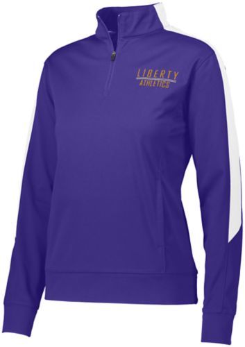 Augusta Sportswear Ladies Medalist 2.0 Pullover in Purple/White  -Part of the Ladies, Ladies-Pullover, Augusta-Products, Outerwear product lines at KanaleyCreations.com