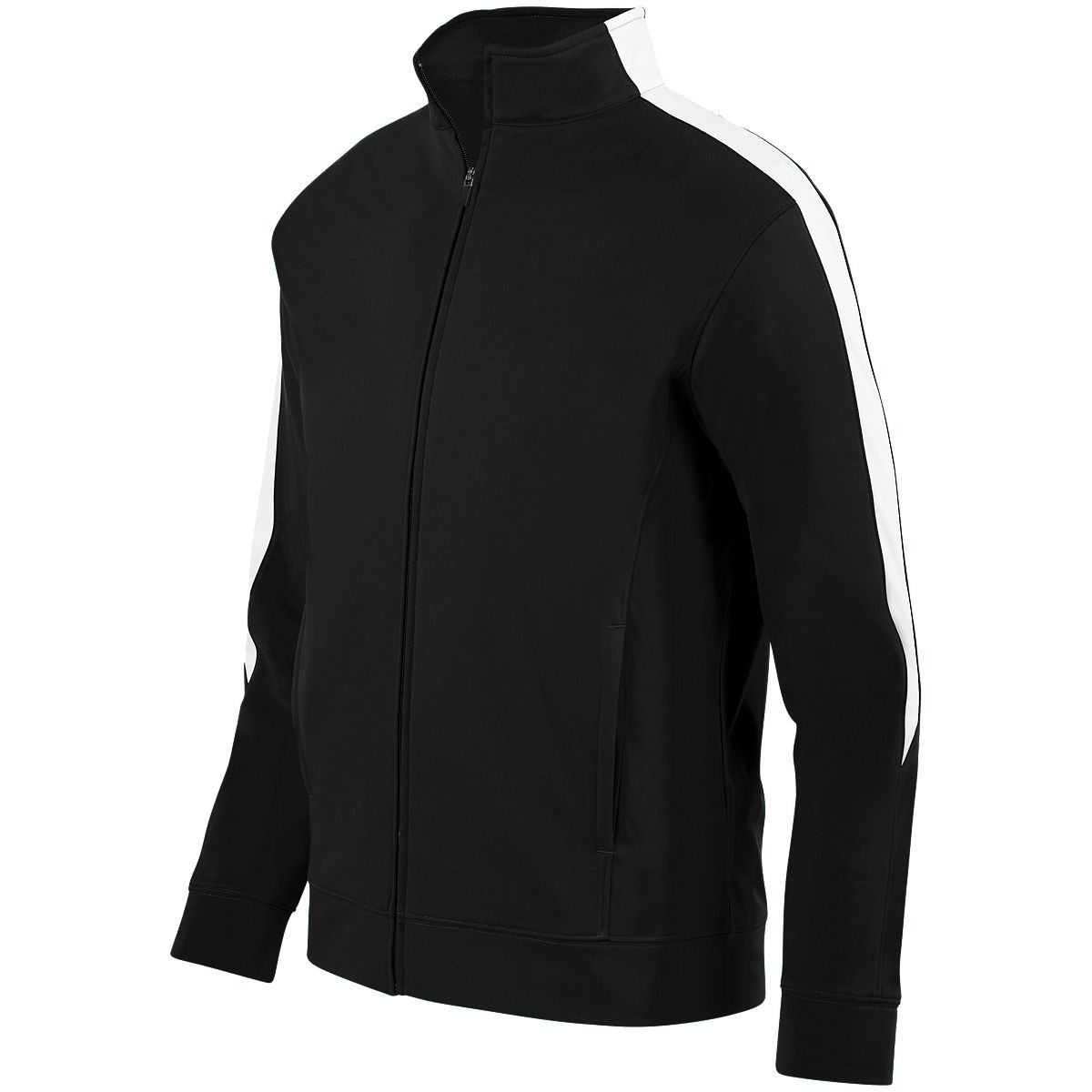 Augusta Sportswear Medalist Jacket 2.0 in Black/White  -Part of the Adult, Adult-Jacket, Augusta-Products, Outerwear product lines at KanaleyCreations.com
