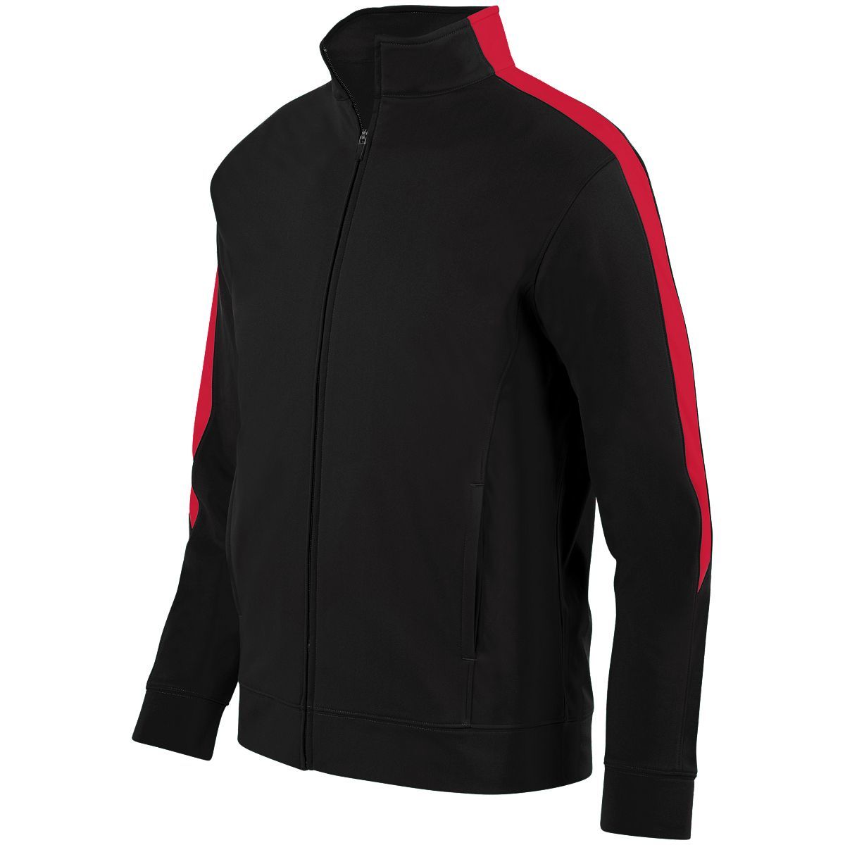Augusta Sportswear Medalist Jacket 2.0 in Black/Red  -Part of the Adult, Adult-Jacket, Augusta-Products, Outerwear product lines at KanaleyCreations.com