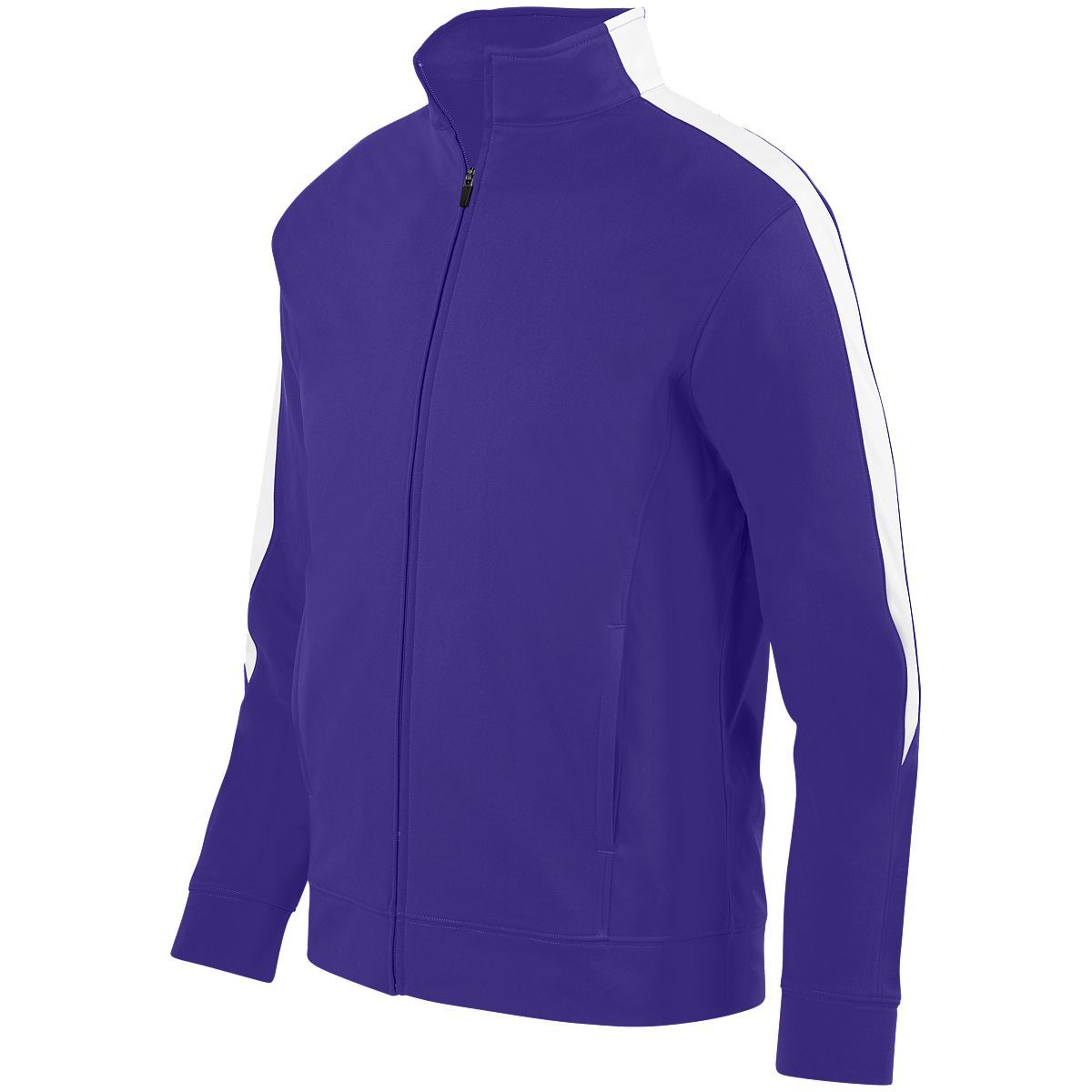 Augusta Sportswear Medalist Jacket 2.0 in Purple/White  -Part of the Adult, Adult-Jacket, Augusta-Products, Outerwear product lines at KanaleyCreations.com