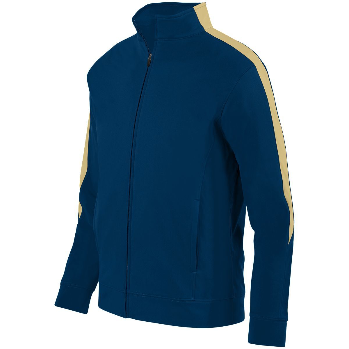 Augusta Sportswear Youth Medalist Jacket 2.0 in Navy/Vegas Gold  -Part of the Youth, Youth-Jacket, Augusta-Products, Outerwear product lines at KanaleyCreations.com