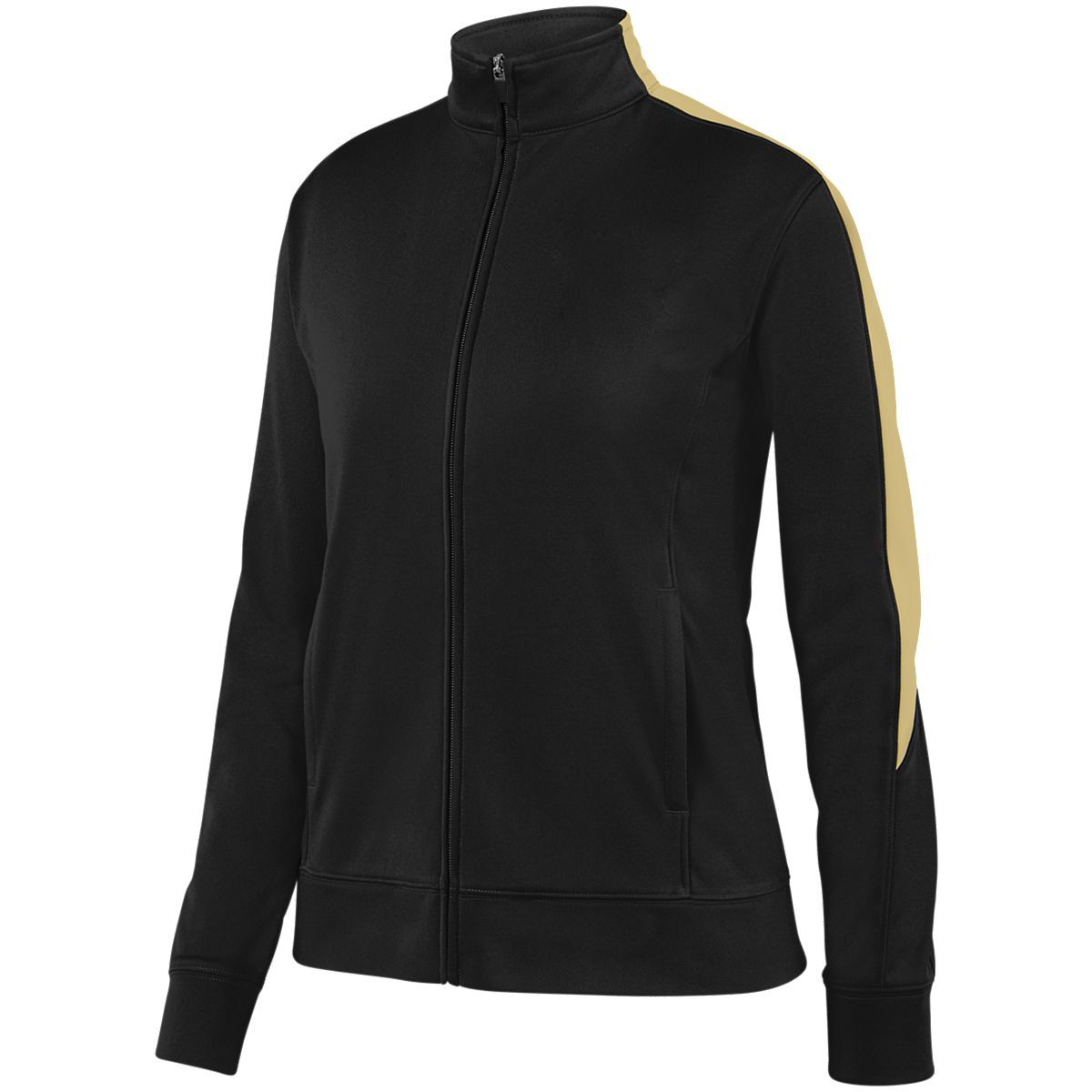 Augusta Sportswear Ladies Medalist Jacket 2.0 in Black/Vegas Gold  -Part of the Ladies, Ladies-Jacket, Augusta-Products, Outerwear product lines at KanaleyCreations.com