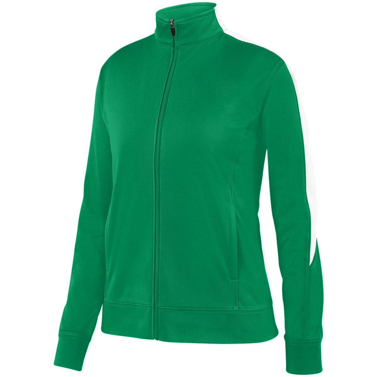 Augusta Sportswear Ladies Medalist Jacket 2.0 in Kelly/White  -Part of the Ladies, Ladies-Jacket, Augusta-Products, Outerwear product lines at KanaleyCreations.com
