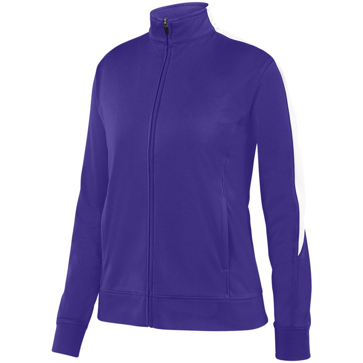 Augusta Sportswear Ladies Medalist Jacket 2.0 in Purple/White  -Part of the Ladies, Ladies-Jacket, Augusta-Products, Outerwear product lines at KanaleyCreations.com