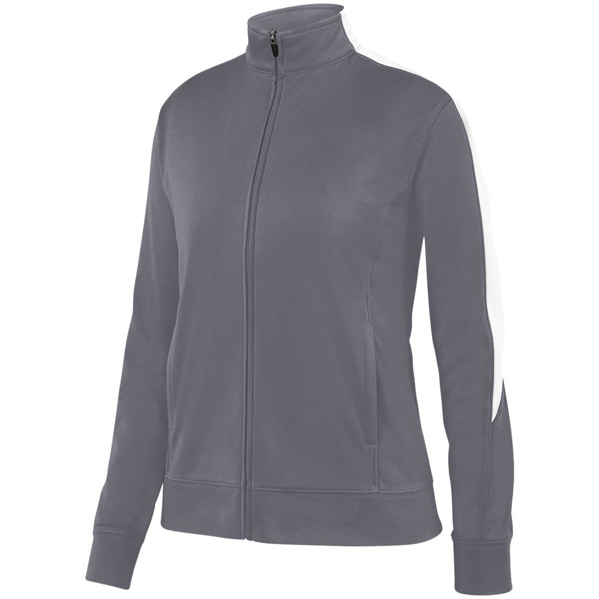 Augusta Sportswear Ladies Medalist Jacket 2.0 in Graphite/White  -Part of the Ladies, Ladies-Jacket, Augusta-Products, Outerwear product lines at KanaleyCreations.com