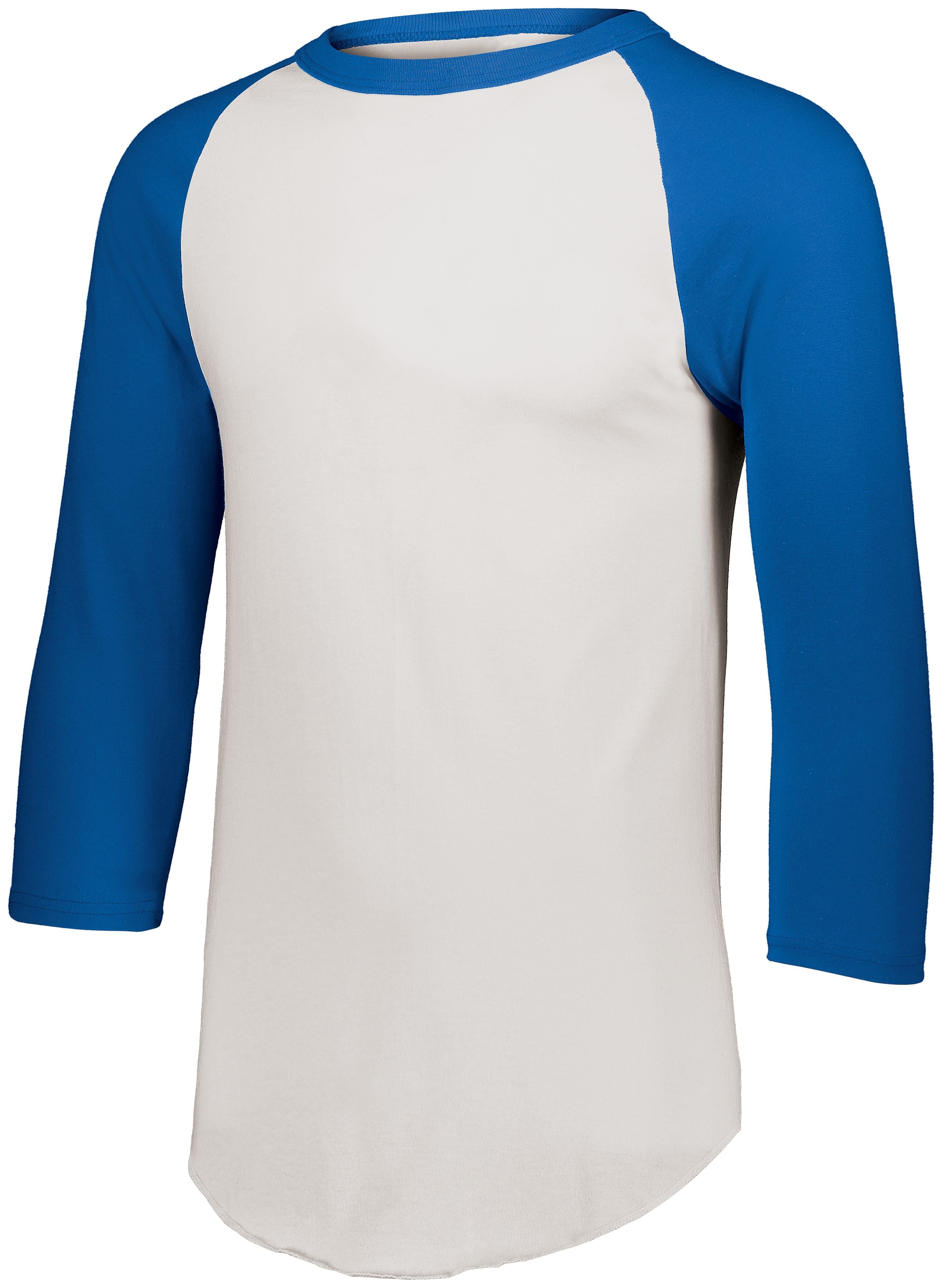 Augusta Sportswear Youth Baseball Jersey 2.0 in White/Royal  -Part of the Youth, Youth-Jersey, Augusta-Products, Baseball, Shirts, All-Sports, All-Sports-1 product lines at KanaleyCreations.com