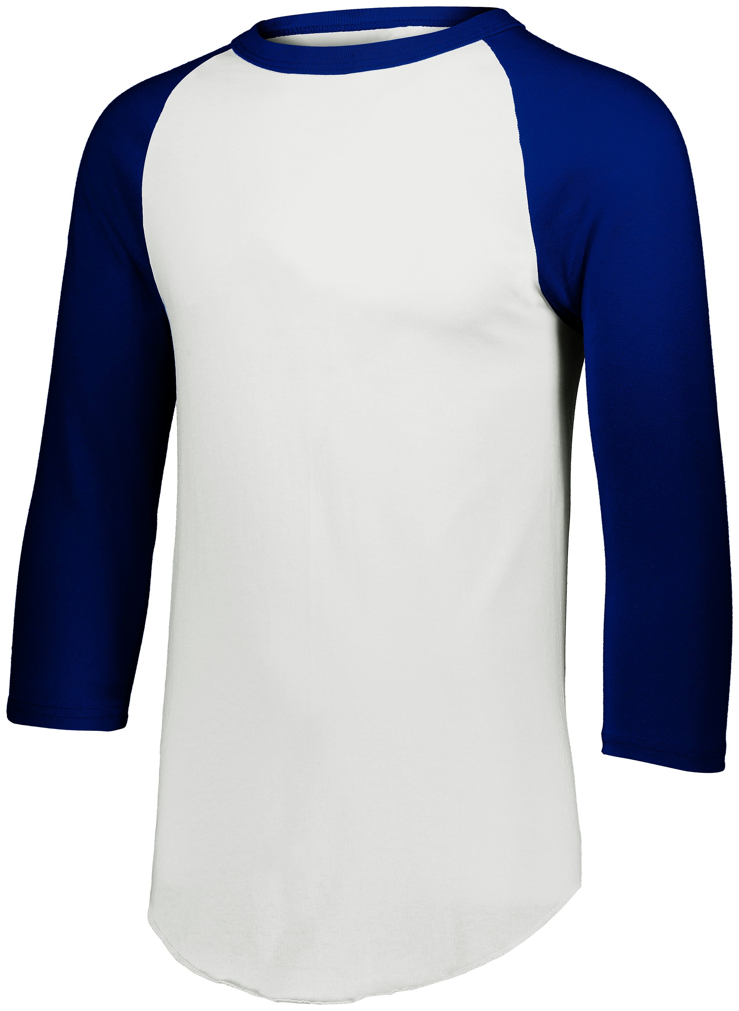 Augusta Sportswear Youth Baseball Jersey 2.0 in White/Navy  -Part of the Youth, Youth-Jersey, Augusta-Products, Baseball, Shirts, All-Sports, All-Sports-1 product lines at KanaleyCreations.com