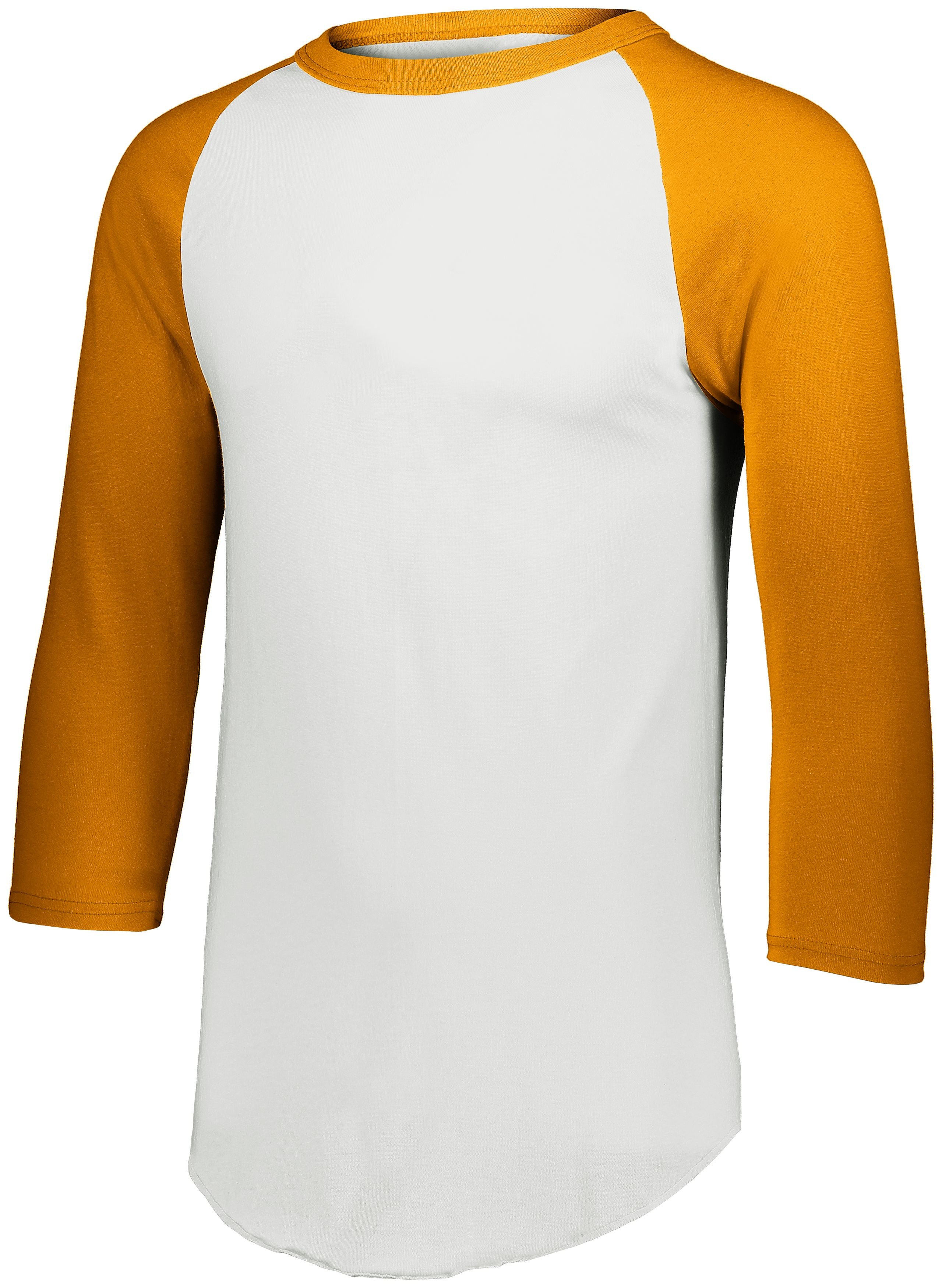 Augusta Sportswear Youth Baseball Jersey 2.0 in White/Gold  -Part of the Youth, Youth-Jersey, Augusta-Products, Baseball, Shirts, All-Sports, All-Sports-1 product lines at KanaleyCreations.com