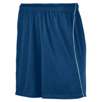 Augusta Sportswear Wicking Soccer Shorts With Piping in Navy/White  -Part of the Adult, Adult-Shorts, Augusta-Products, Soccer, All-Sports-1 product lines at KanaleyCreations.com