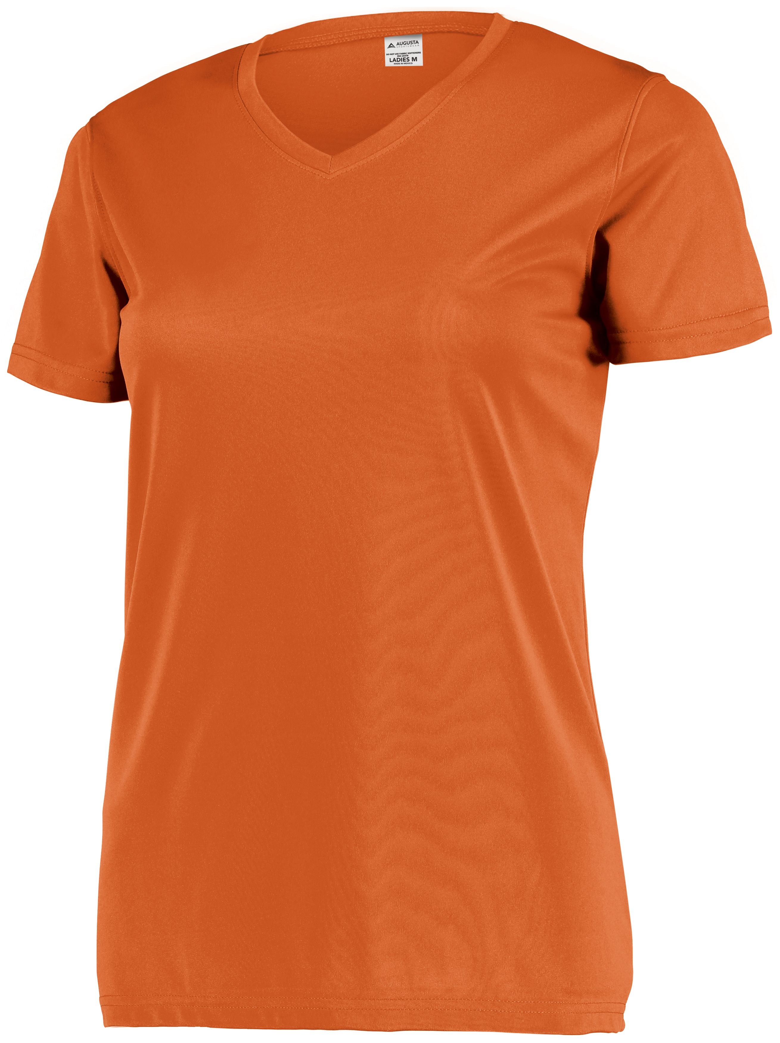 Augusta Sportswear Ladies Attain Wicking Set-In Sleeve Tee in Orange  -Part of the Ladies, Ladies-Tee-Shirt, T-Shirts, Augusta-Products, Shirts product lines at KanaleyCreations.com