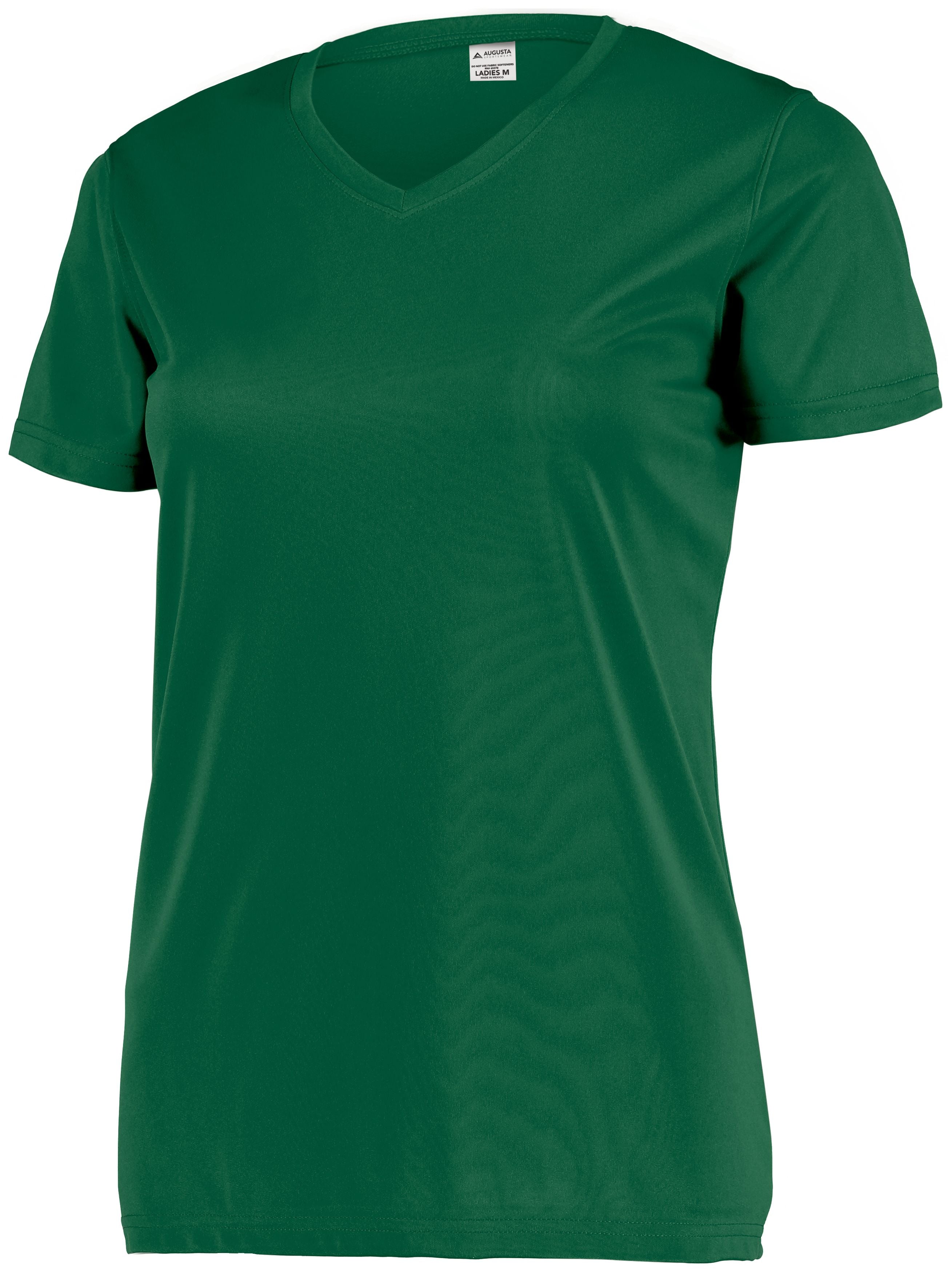 Augusta Sportswear Ladies Attain Wicking Set-In Sleeve Tee in Dark Green  -Part of the Ladies, Ladies-Tee-Shirt, T-Shirts, Augusta-Products, Shirts product lines at KanaleyCreations.com