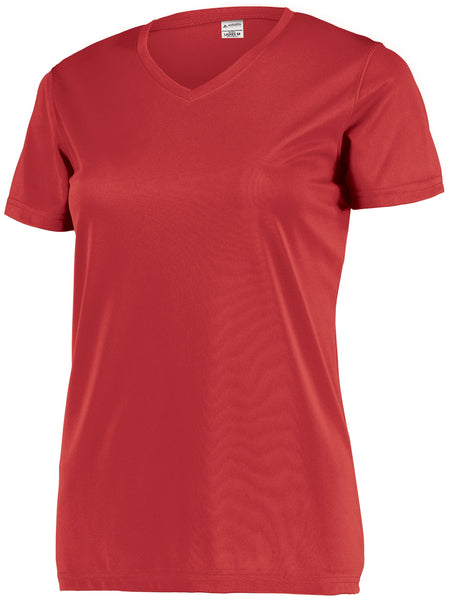 Augusta Sportswear Ladies Attain Wicking Set-In Sleeve Tee in Red  -Part of the Ladies, Ladies-Tee-Shirt, T-Shirts, Augusta-Products, Shirts product lines at KanaleyCreations.com
