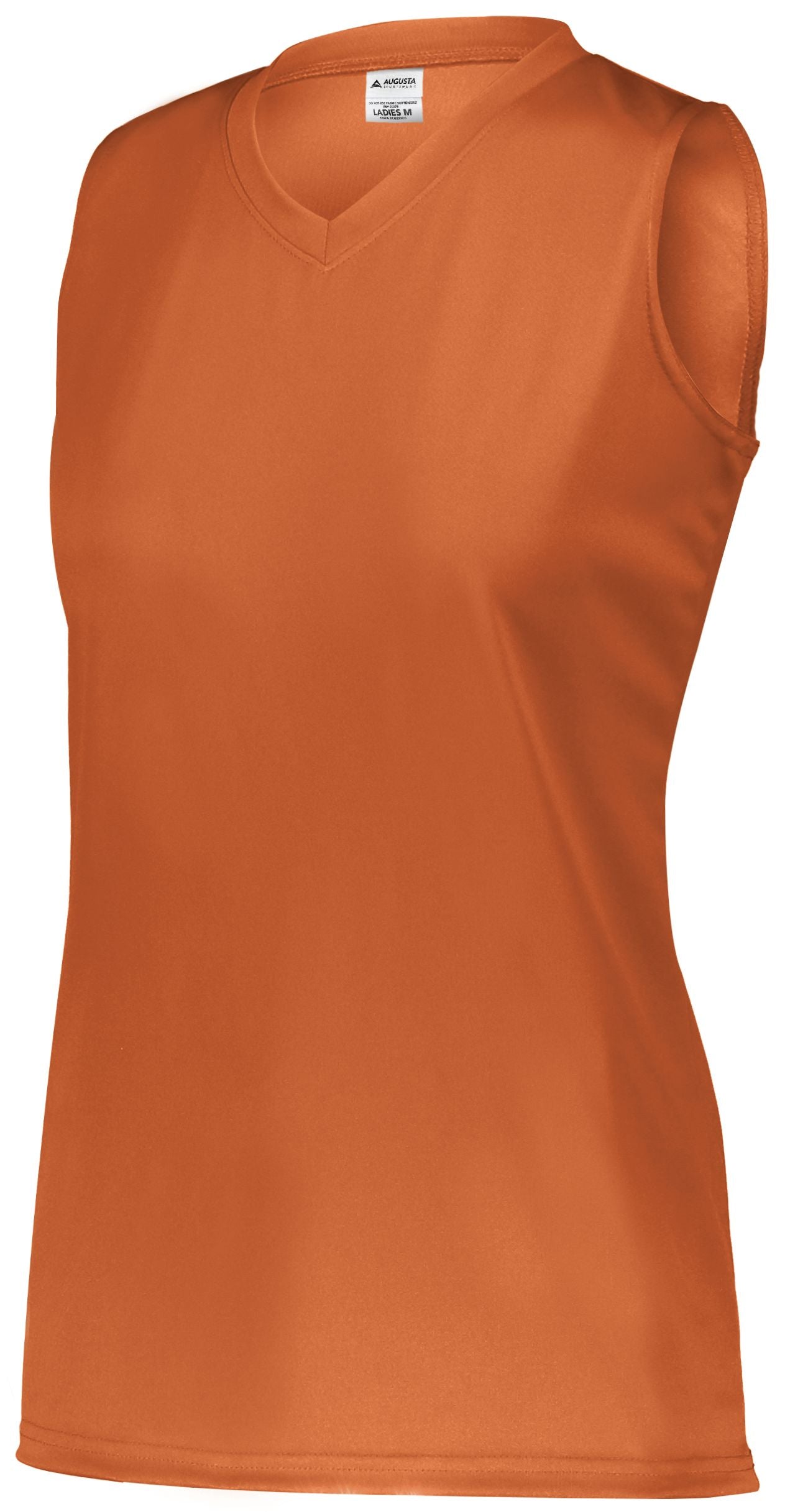 Augusta Sportswear Girls Attain Wicking Sleeveless Jersey in Orange  -Part of the Girls, Augusta-Products, Softball, Girls-Jersey, Shirts product lines at KanaleyCreations.com