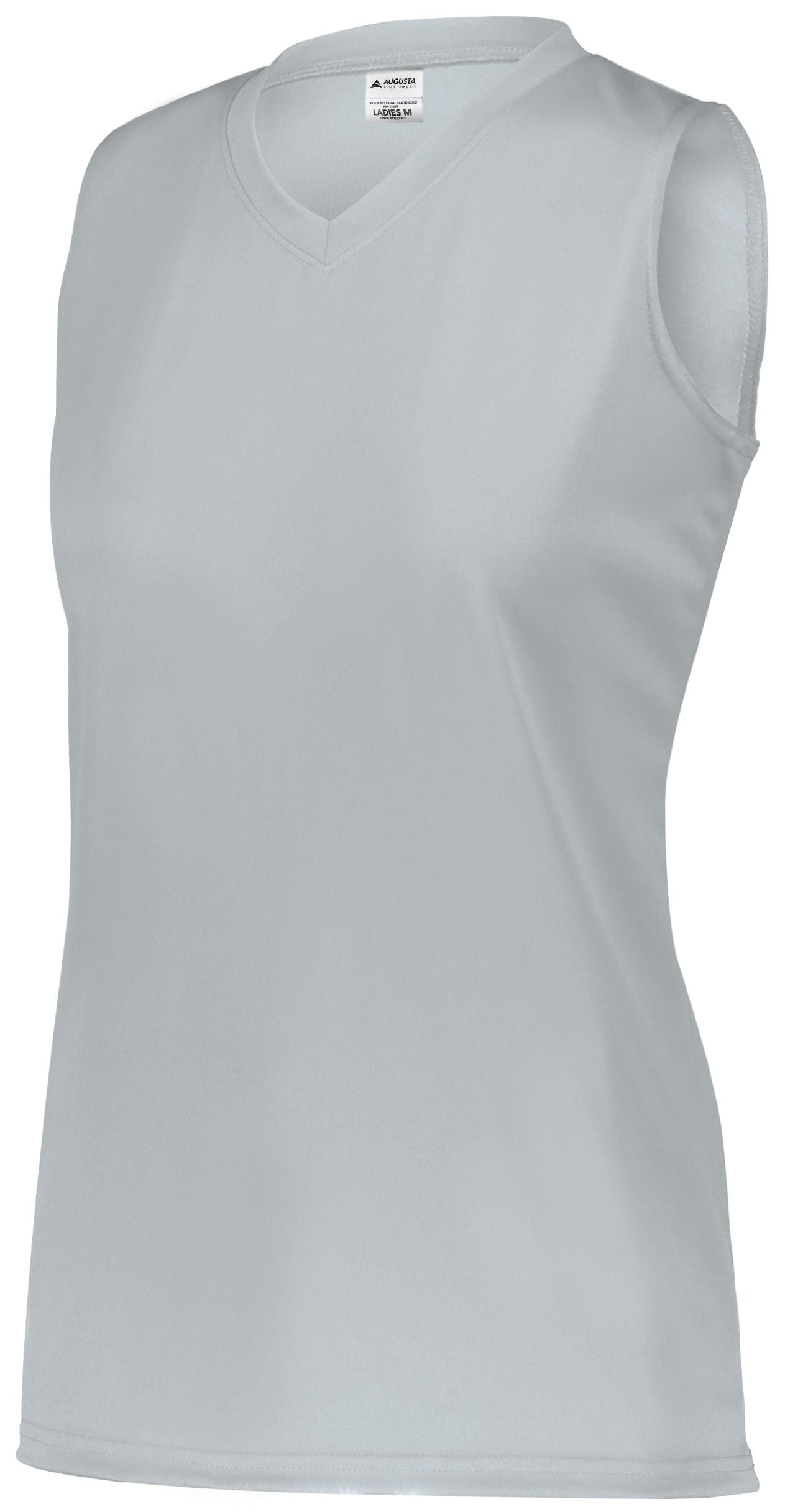 Augusta Sportswear Ladies Attain Wicking Sleeveless Jersey in Silver  -Part of the Ladies, Ladies-Jersey, Augusta-Products, Softball, Shirts product lines at KanaleyCreations.com