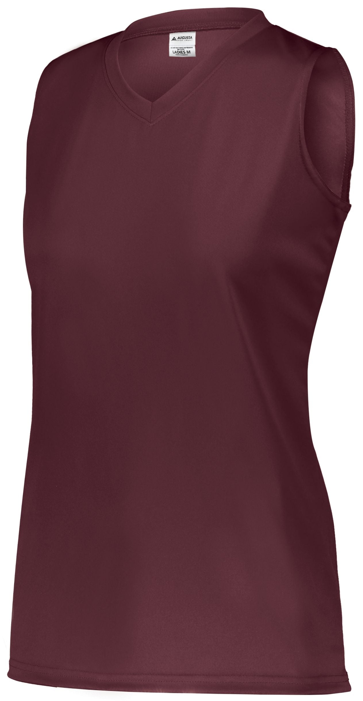 Augusta Sportswear Ladies Attain Wicking Sleeveless Jersey in Maroon (Hlw)  -Part of the Ladies, Ladies-Jersey, Augusta-Products, Softball, Shirts product lines at KanaleyCreations.com