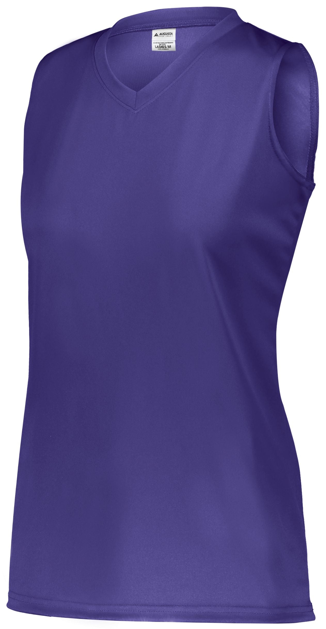 Augusta Sportswear Ladies Attain Wicking Sleeveless Jersey in Purple (Hlw)  -Part of the Ladies, Ladies-Jersey, Augusta-Products, Softball, Shirts product lines at KanaleyCreations.com