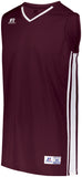 Russell Athletic Legacy Basketball Jersey in Maroon/White  -Part of the Adult, Adult-Jersey, Basketball, Russell-Athletic-Products, Shirts, All-Sports, All-Sports-1 product lines at KanaleyCreations.com