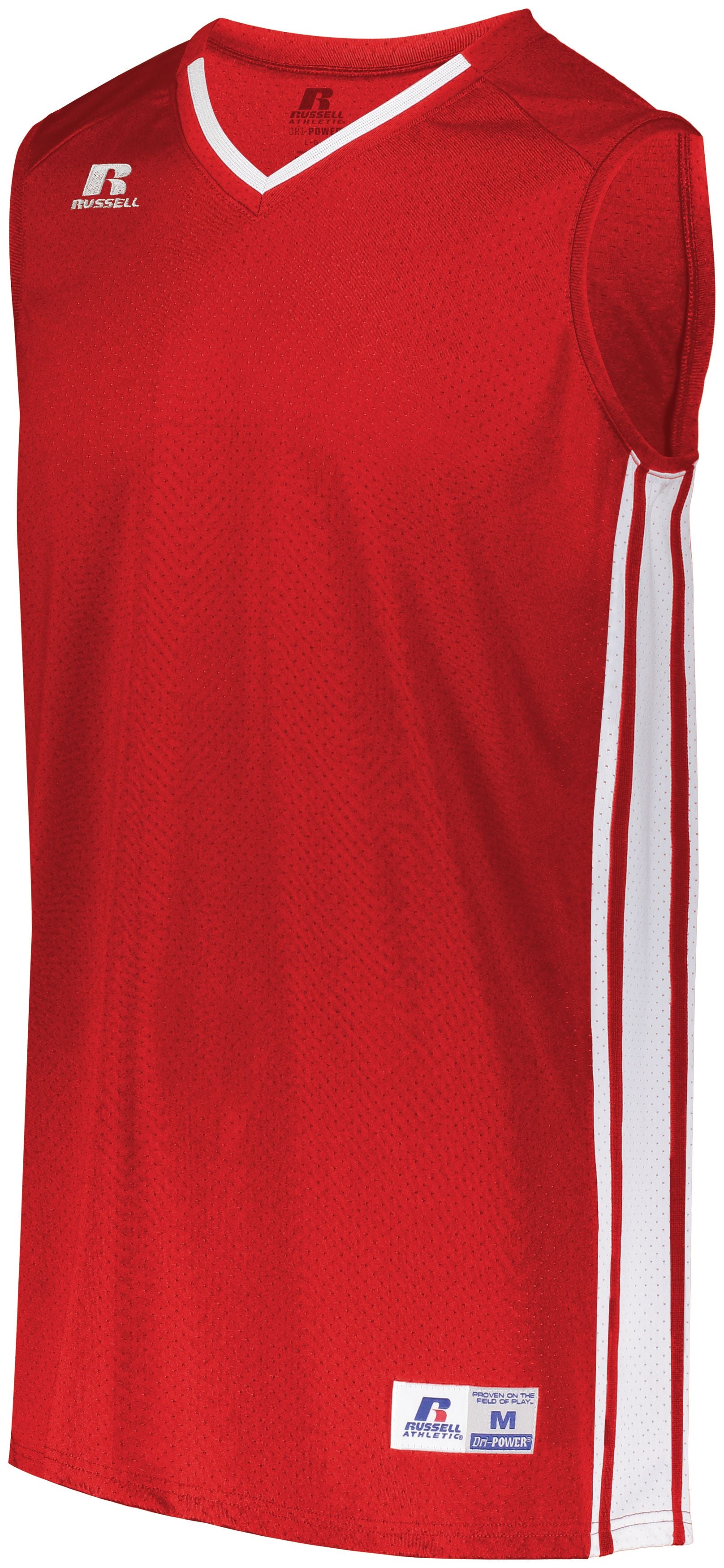 Russell Athletic Legacy Basketball Jersey in True Red/White  -Part of the Adult, Adult-Jersey, Basketball, Russell-Athletic-Products, Shirts, All-Sports, All-Sports-1 product lines at KanaleyCreations.com