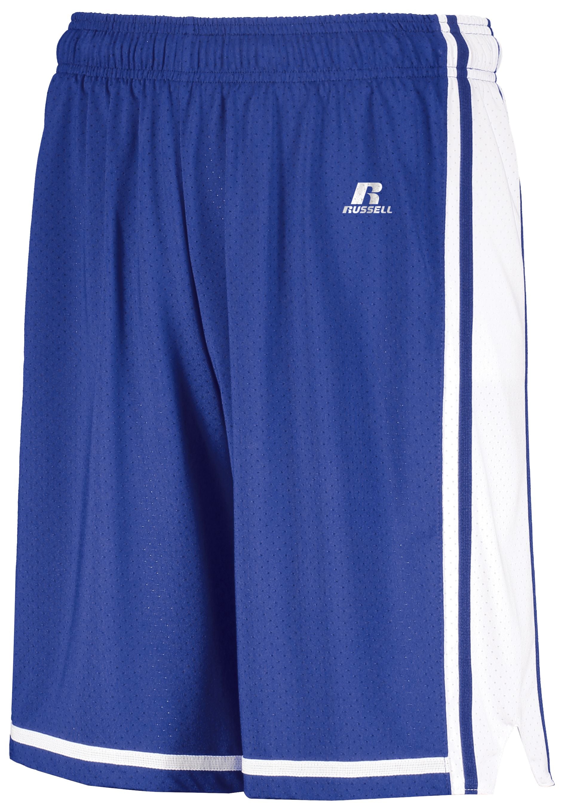 Russell Athletic Legacy Basketball Shorts in Royal/White  -Part of the Adult, Adult-Shorts, Basketball, Russell-Athletic-Products, All-Sports, All-Sports-1 product lines at KanaleyCreations.com