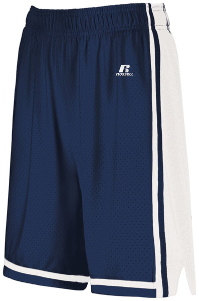 Russell Athletic Ladies Legacy Basketball Shorts in Navy/White  -Part of the Ladies, Ladies-Shorts, Basketball, Russell-Athletic-Products, All-Sports, All-Sports-1 product lines at KanaleyCreations.com