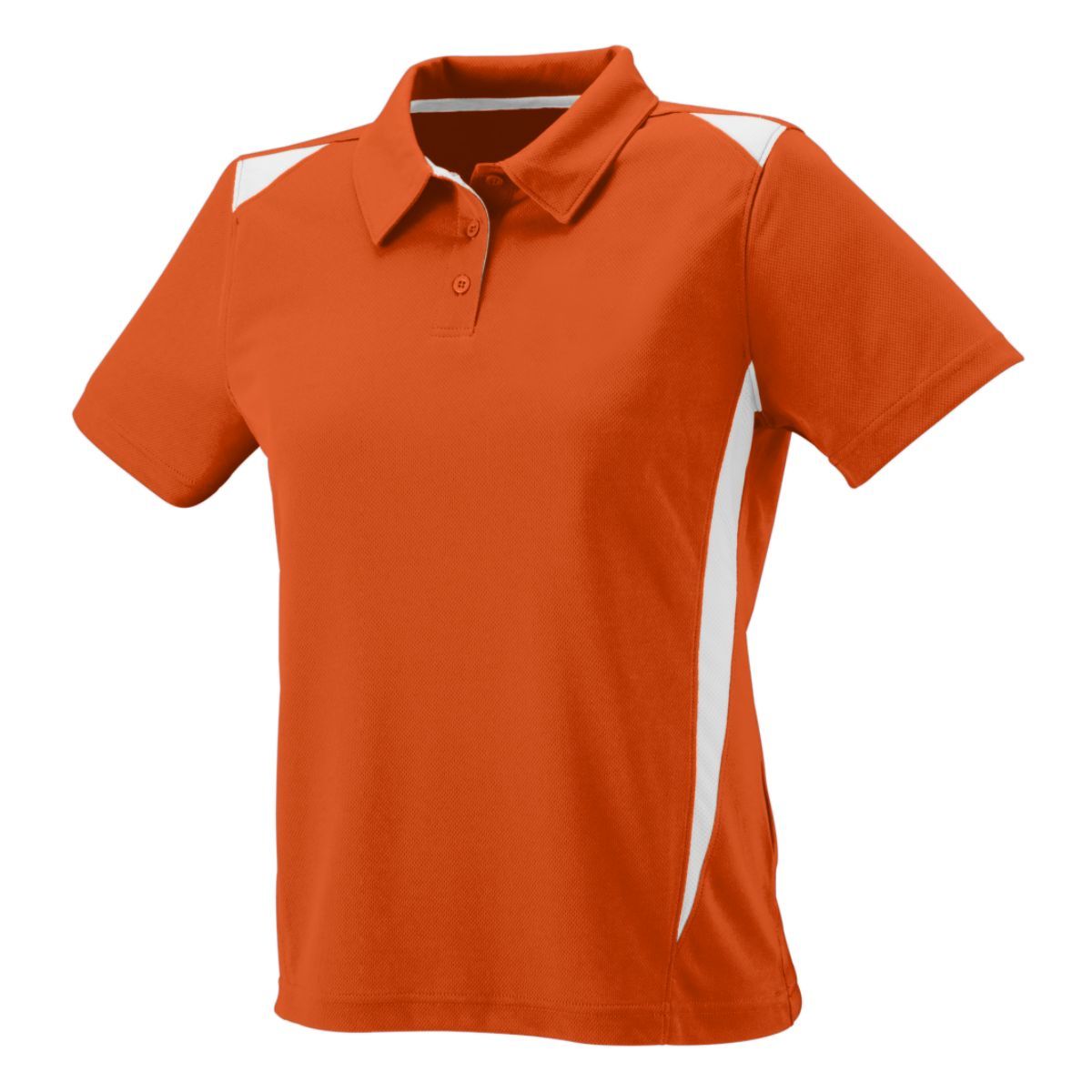 Augusta Sportswear Ladies Premier Polo in Orange/White  -Part of the Ladies, Ladies-Polo, Polos, Augusta-Products, Shirts product lines at KanaleyCreations.com
