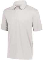 Augusta Sportswear Youth Vital Polo in White  -Part of the Youth, Youth-Polo, Polos, Augusta-Products, Shirts product lines at KanaleyCreations.com