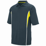 Augusta Sportswear Rival Polo in Slate/Power Yellow/White  -Part of the Adult, Adult-Polos, Polos, Augusta-Products, Shirts product lines at KanaleyCreations.com