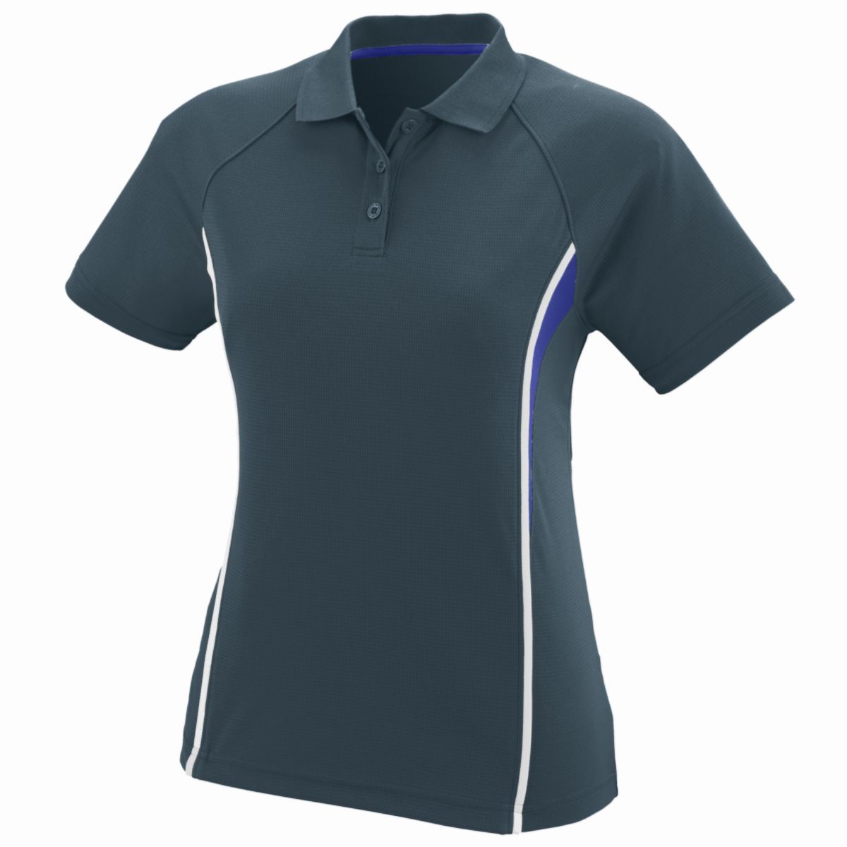 Augusta Sportswear Ladies Rival Polo in Slate/Purple/White  -Part of the Ladies, Ladies-Polo, Polos, Augusta-Products, Shirts product lines at KanaleyCreations.com