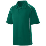 Augusta Sportswear Winning Streak Polo in Dark Green/White  -Part of the Adult, Adult-Polos, Polos, Augusta-Products, Shirts product lines at KanaleyCreations.com