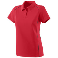 Augusta Sportswear Ladies Winning Streak Polo in Red/Black  -Part of the Ladies, Ladies-Polo, Polos, Augusta-Products, Shirts product lines at KanaleyCreations.com