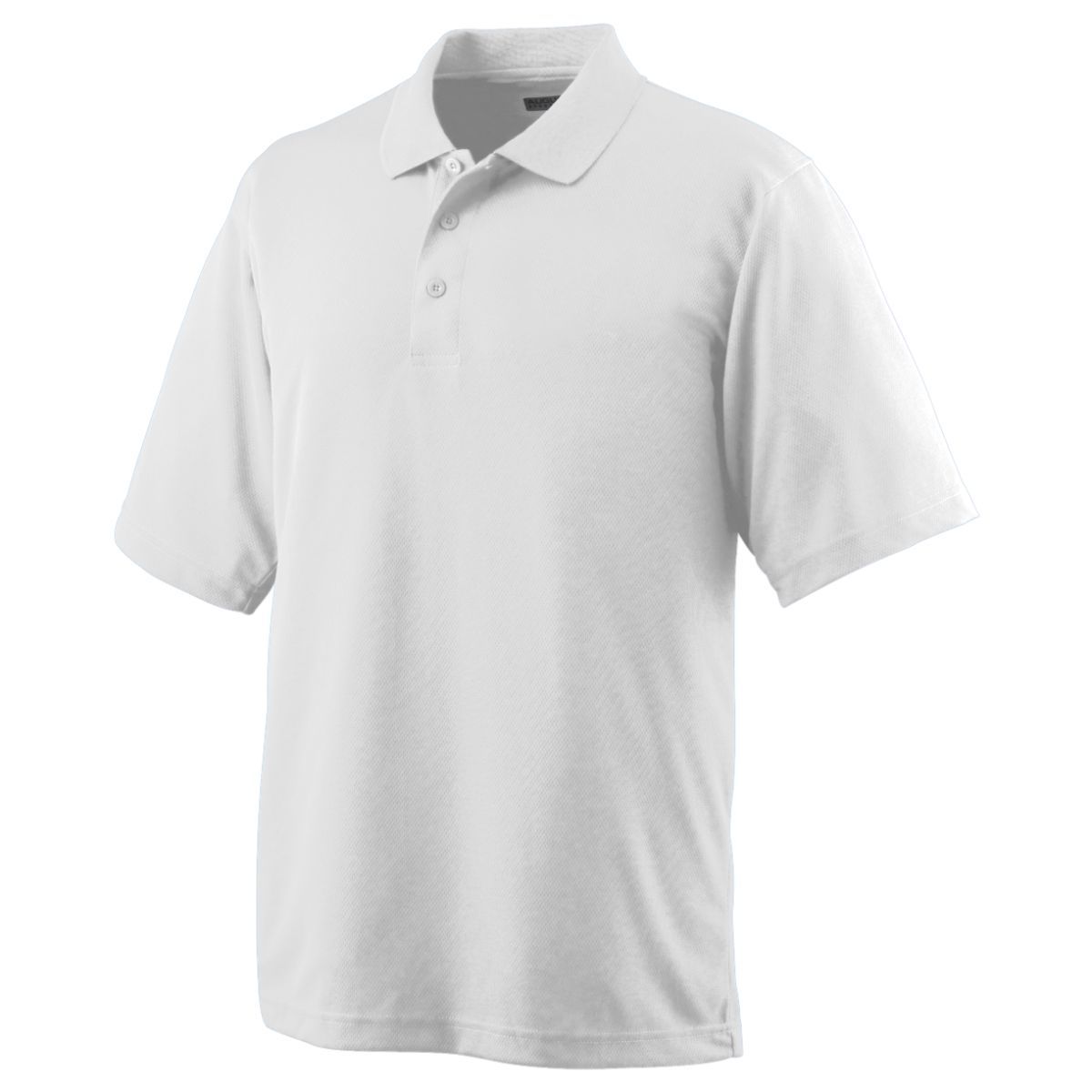 Augusta Sportswear Wicking Mesh Polo in White  -Part of the Adult, Adult-Polos, Polos, Augusta-Products, Tennis, Shirts product lines at KanaleyCreations.com