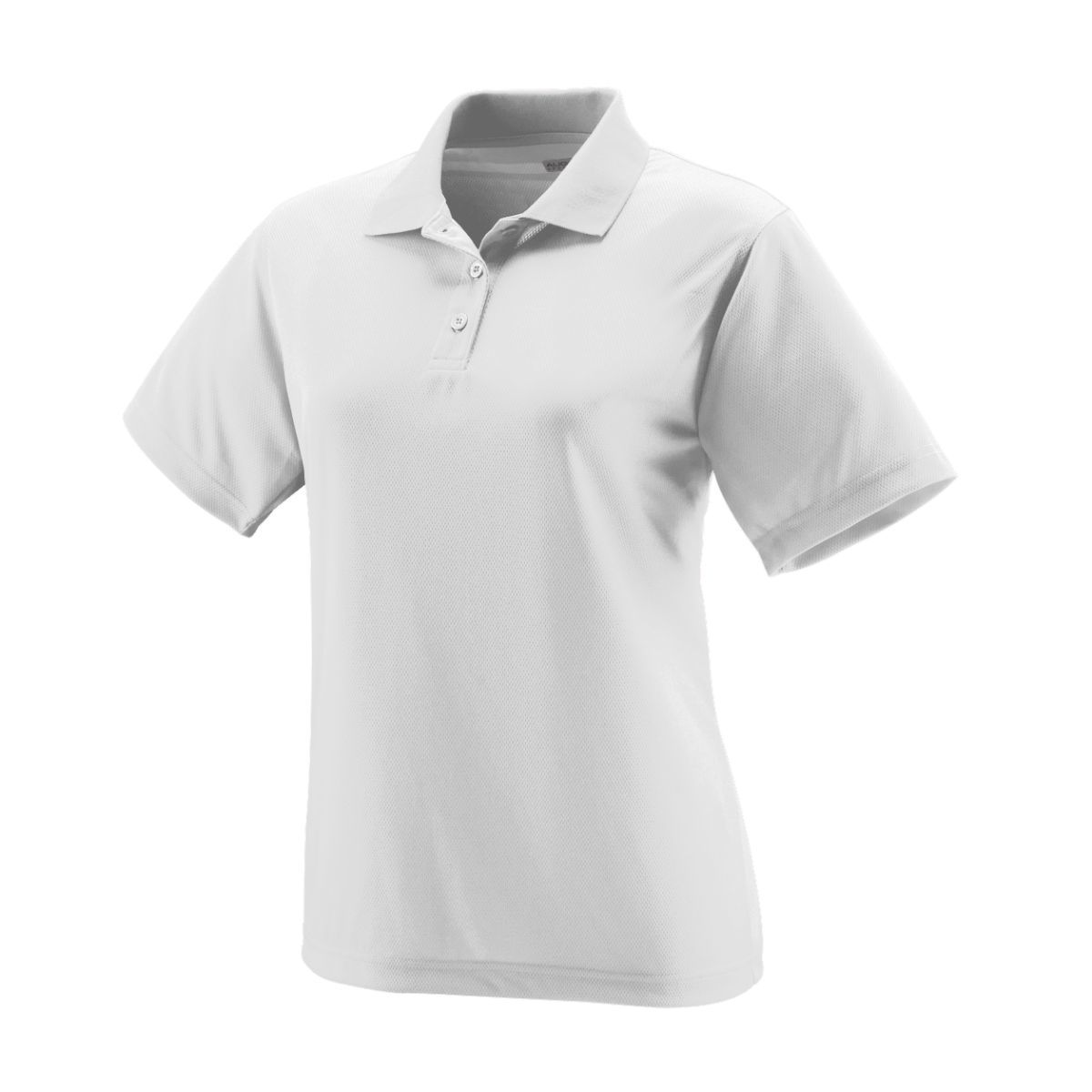 Augusta Sportswear Ladies Wicking Mesh Polo in White  -Part of the Ladies, Ladies-Polo, Polos, Augusta-Products, Tennis, Shirts product lines at KanaleyCreations.com