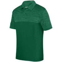 Augusta Sportswear Shadow Tonal Heather Polo in Dark Green  -Part of the Adult, Adult-Polos, Polos, Augusta-Products, Shirts, Tonal-Fleece-Collection product lines at KanaleyCreations.com
