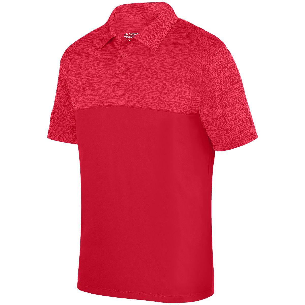 Augusta Sportswear Shadow Tonal Heather Polo in Red  -Part of the Adult, Adult-Polos, Polos, Augusta-Products, Shirts, Tonal-Fleece-Collection product lines at KanaleyCreations.com