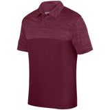 Augusta Sportswear Shadow Tonal Heather Polo in Maroon  -Part of the Adult, Adult-Polos, Polos, Augusta-Products, Shirts, Tonal-Fleece-Collection product lines at KanaleyCreations.com