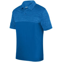 Augusta Sportswear Shadow Tonal Heather Polo in Royal  -Part of the Adult, Adult-Polos, Polos, Augusta-Products, Shirts, Tonal-Fleece-Collection product lines at KanaleyCreations.com