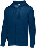 Augusta Sportswear 60/40 Fleece Full Zip Hoodie in Navy  -Part of the Adult, Adult-Hoodie, Hoodies, Augusta-Products product lines at KanaleyCreations.com