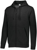 Augusta Sportswear 60/40 Fleece Full Zip Hoodie in Black  -Part of the Adult, Adult-Hoodie, Hoodies, Augusta-Products product lines at KanaleyCreations.com