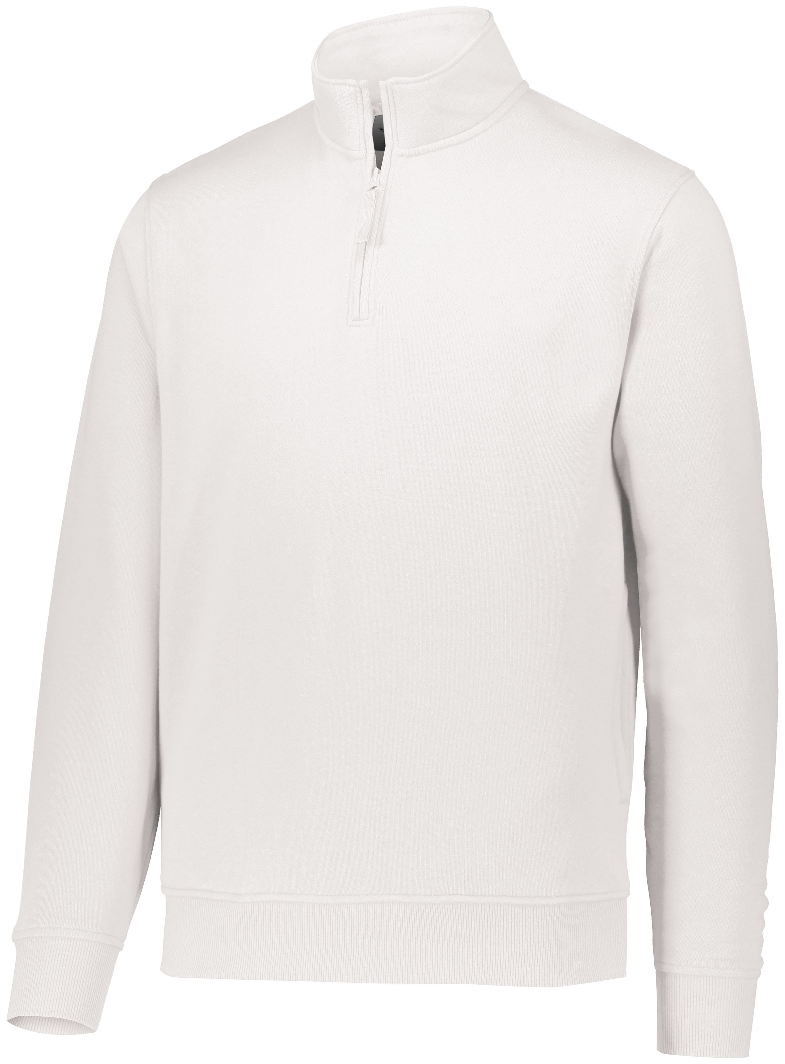 Augusta Sportswear 60/40 Fleece Pullover in White  -Part of the Adult, Adult-Pullover, Augusta-Products, Outerwear product lines at KanaleyCreations.com