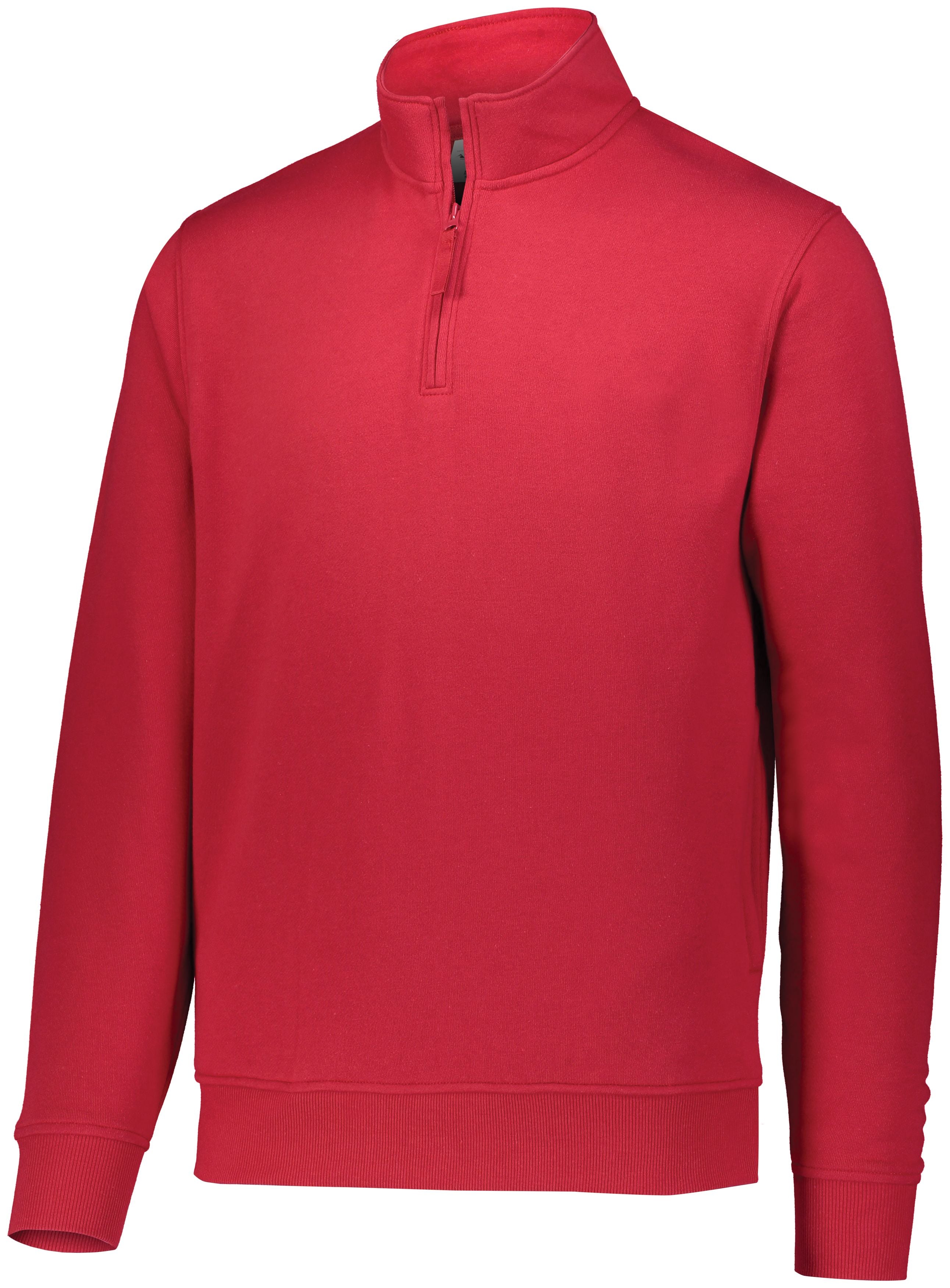 Augusta Sportswear 60/40 Fleece Pullover in Red  -Part of the Adult, Adult-Pullover, Augusta-Products, Outerwear product lines at KanaleyCreations.com