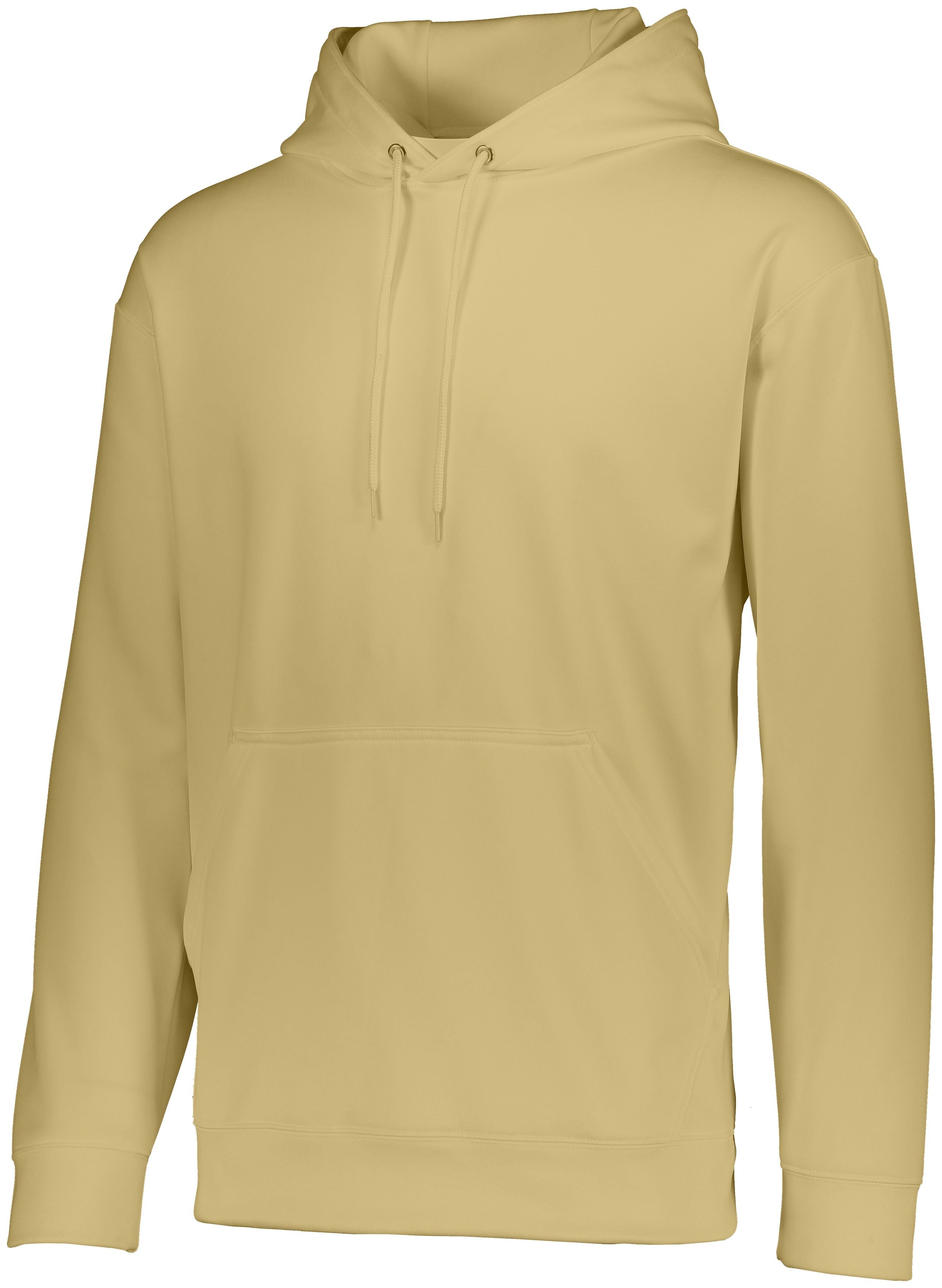 Augusta Sportswear Youth Wicking  Fleece Hoodie in Vegas Gold  -Part of the Youth, Youth-Sweatshirt, Augusta-Products, Outerwear product lines at KanaleyCreations.com