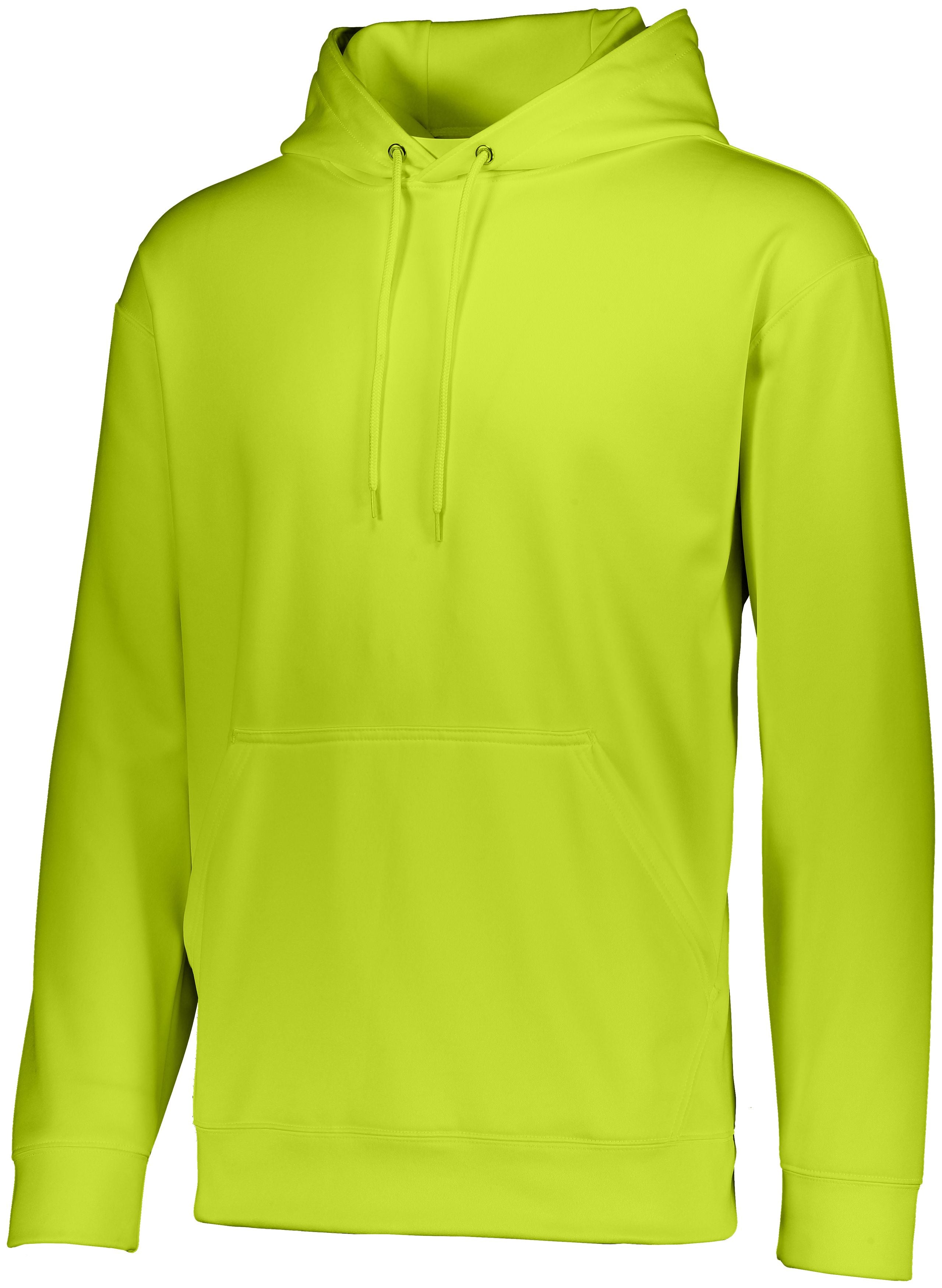Augusta Sportswear Youth Wicking  Fleece Hoodie in Lime  -Part of the Youth, Youth-Sweatshirt, Augusta-Products, Outerwear product lines at KanaleyCreations.com