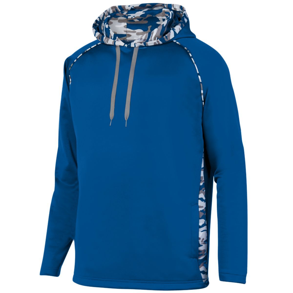 Augusta Sportswear Mod Camo Hoodie in Royal/Royal Mod  -Part of the Adult, Adult-Hoodie, Hoodies, Augusta-Products product lines at KanaleyCreations.com