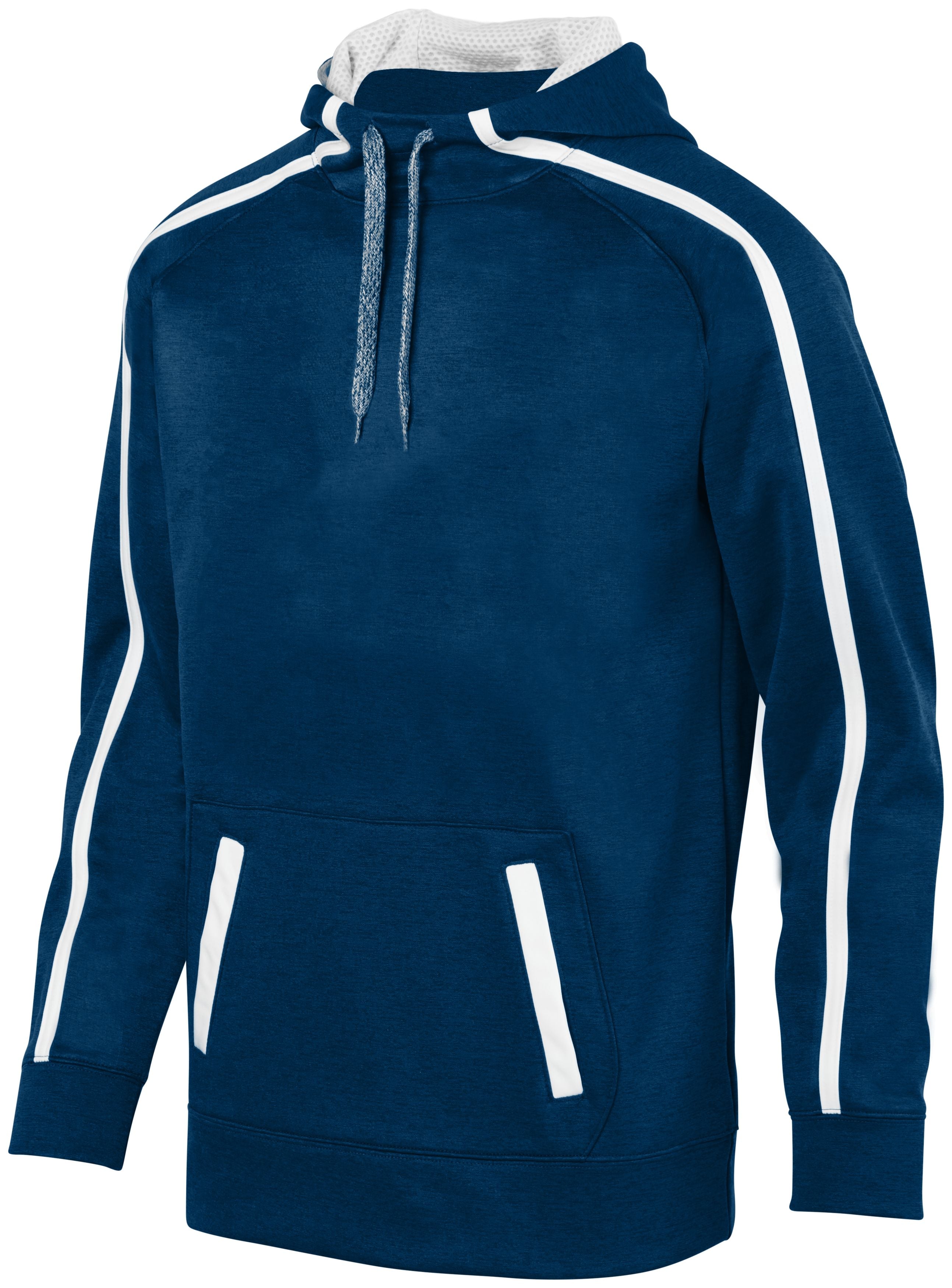 Augusta Sportswear Youth Stoked Tonal Heather Hoodie in Navy/White  -Part of the Youth, Augusta-Products, Shirts, Tonal-Fleece-Collection product lines at KanaleyCreations.com