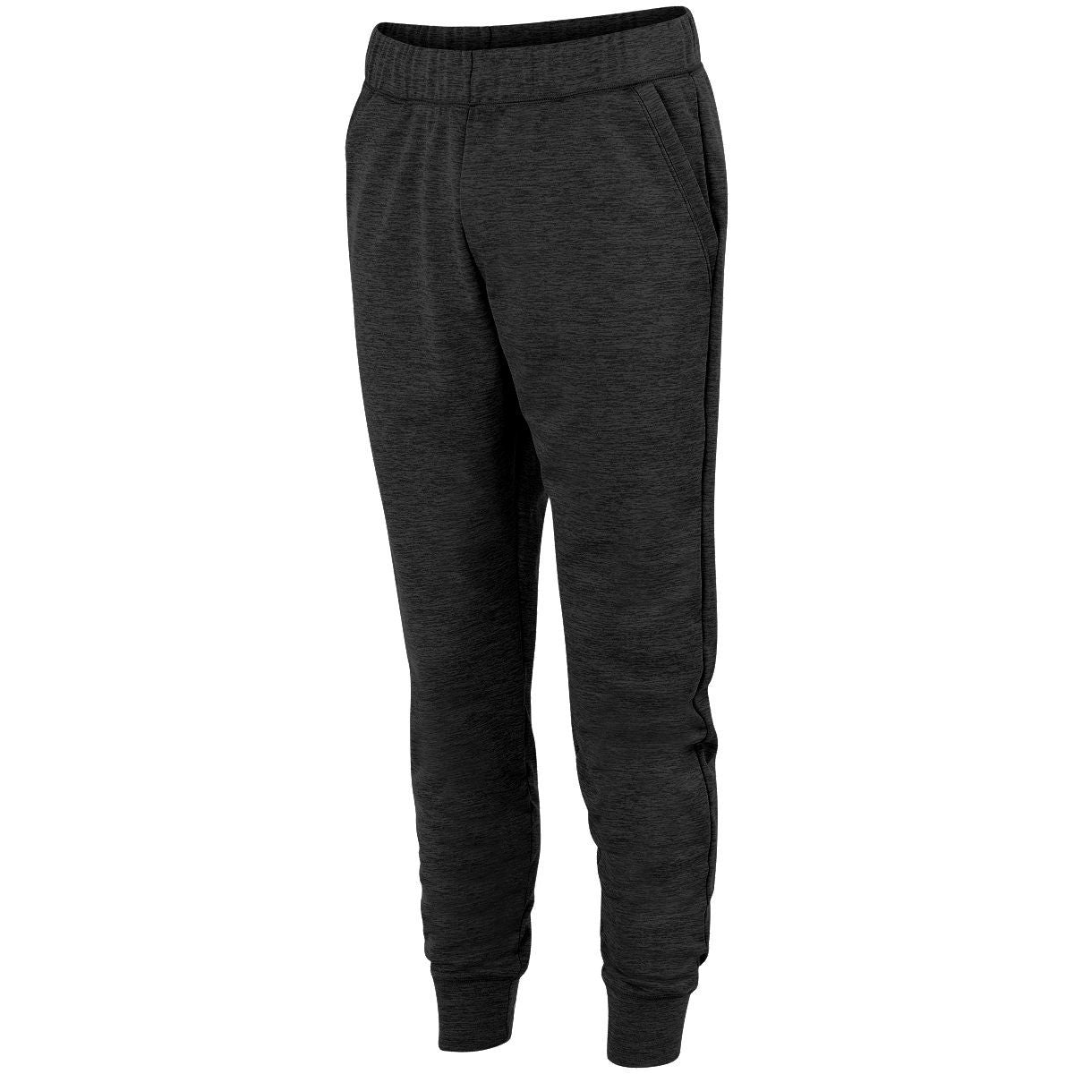 Augusta Sportswear Tonal Heather Fleece Jogger in Black  -Part of the Adult, Augusta-Products, Tonal-Fleece-Collection product lines at KanaleyCreations.com