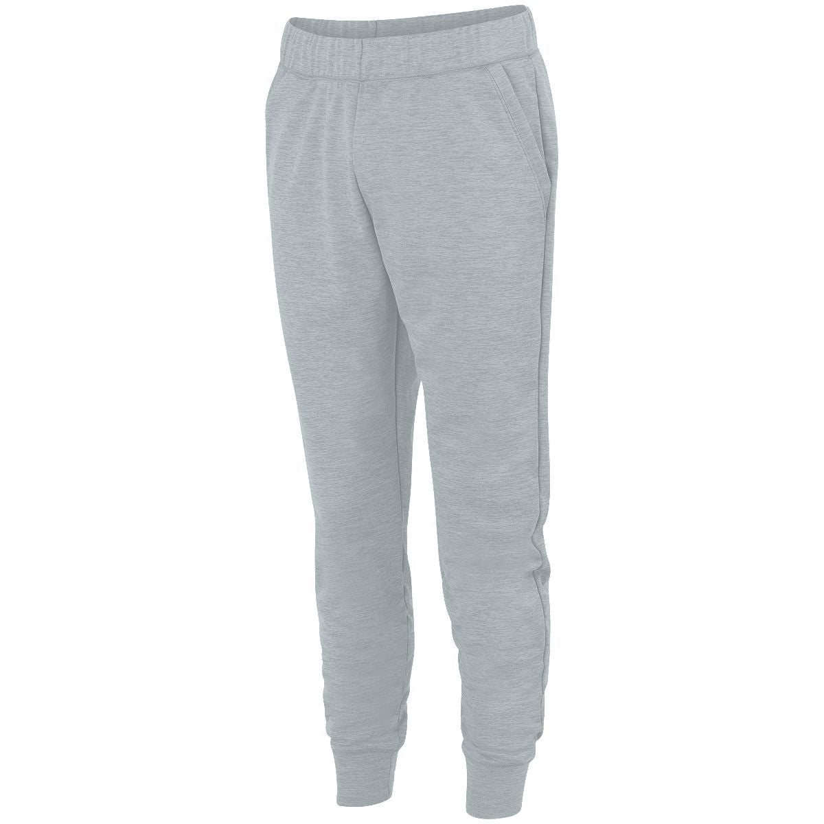 Augusta Sportswear Tonal Heather Fleece Jogger in Silver  -Part of the Adult, Augusta-Products, Tonal-Fleece-Collection product lines at KanaleyCreations.com