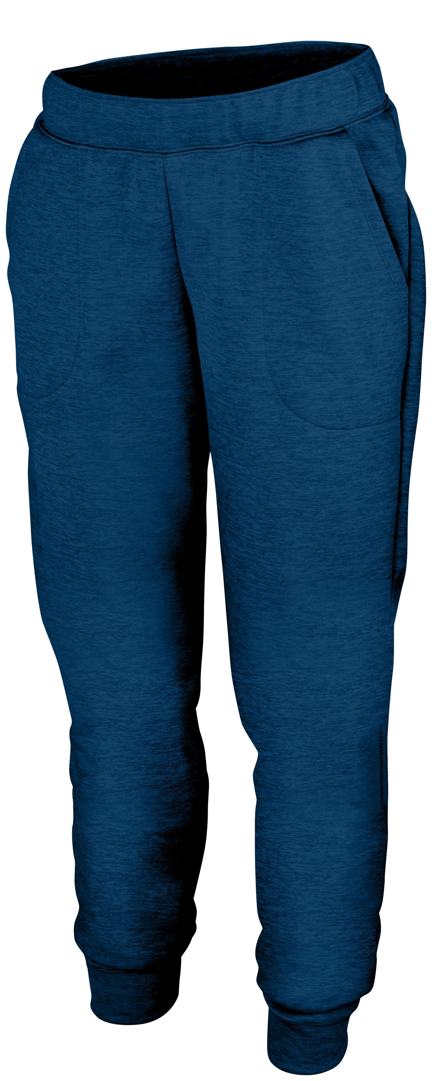 Augusta Sportswear Ladies Tonal Heather Fleece Jogger in Navy  -Part of the Ladies, Augusta-Products, Tonal-Fleece-Collection product lines at KanaleyCreations.com